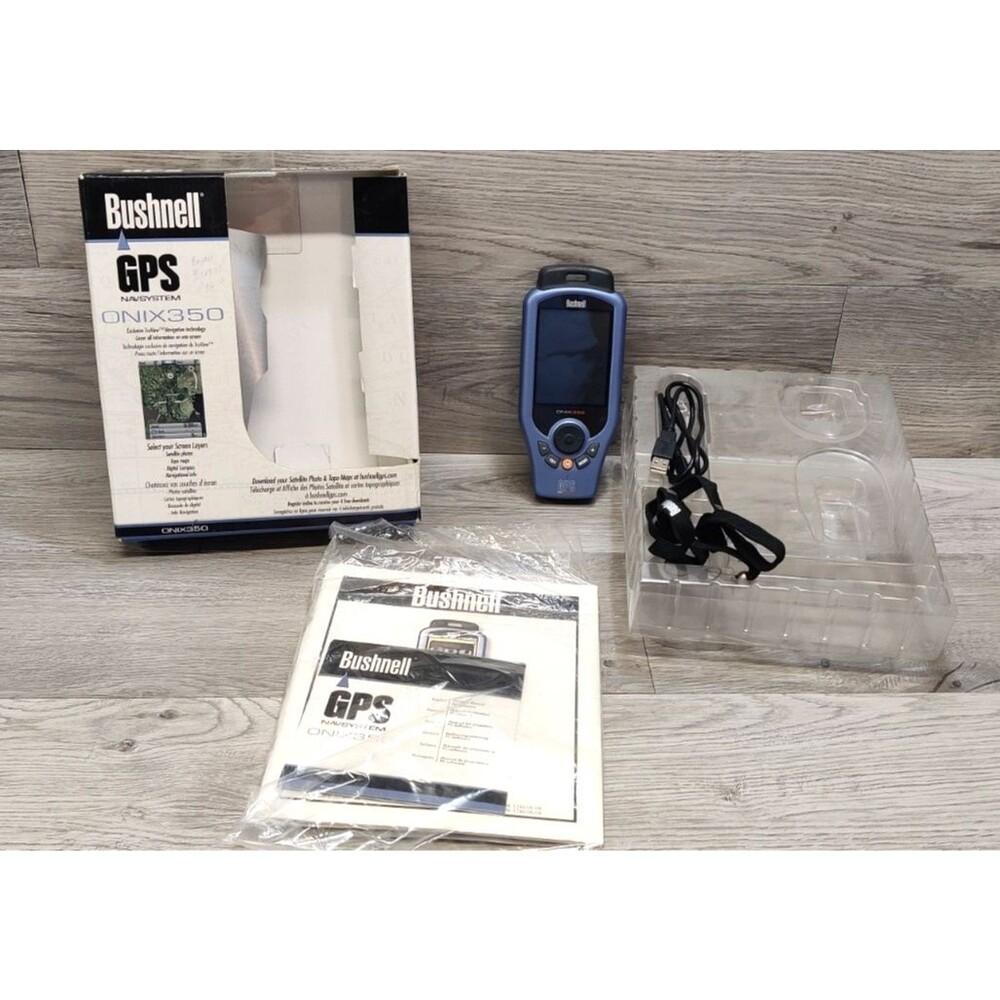 Bushnell Onix 350 Waterproof Hand Held GPS Hiking, Hunting, Camping No Charger